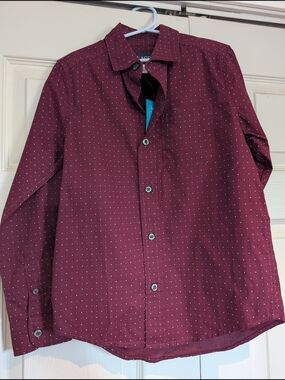 The Children's Place Redwood Dot Button-Up Shirt